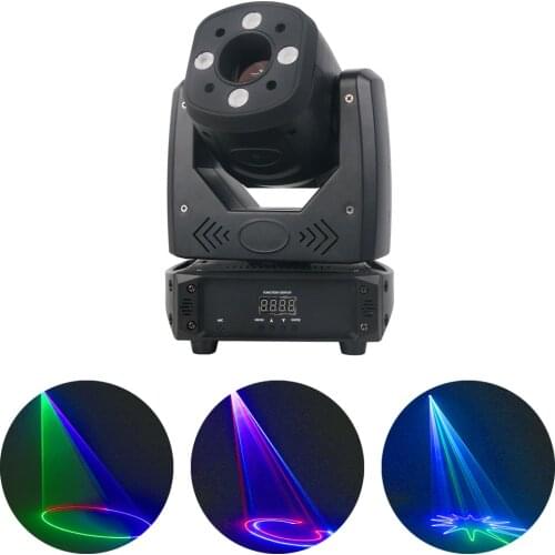 2W RGB Animation Laser Projector DMX512 Pattern Beam Moving Head Light Laser Scanner DJ Disco Party Bar Stage Lighting Effect