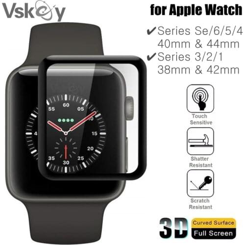 2PCS 3D Curved Soft Screen Protector for Apple Watch 44mm 40mm 38mm 42mm Series Se 6 5 4 Full Cover Protective Film (Non Glass)