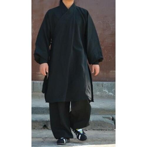 4colors darkblue Taoist linen gownrobe clothing martial arts tai chi wushu uniforms kung fu suits wudang Taoism clothes
