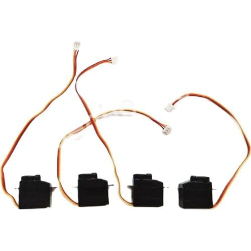 4pcs Mini Nano Servo 2.2g Steering Gear Coreless Motor Digital Control with JST Plug Cable for FPV RC Aircraft/Car Spare Parts