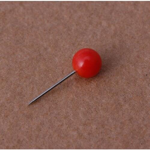 50Pcs/bag Round Pearl Head Pins Fishing Line Brooches Fishing Tackle Multicolor R9JB