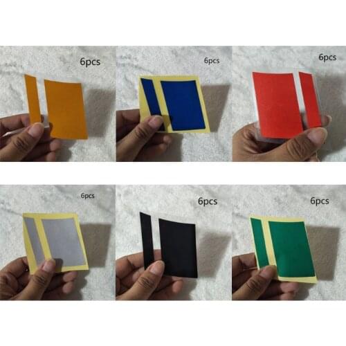 6 Pcs Reflective Wheel Rim Stripe Decal Sticker Rim Size Universal Car Motorcycle Reflective Pinstripe Tape Decoration Film