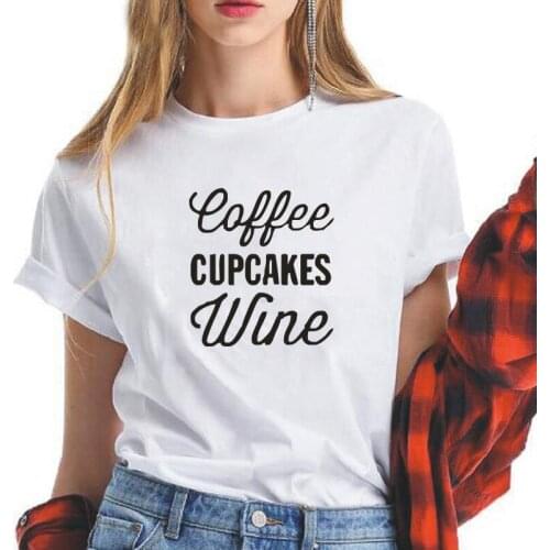 Summer New Cotton Women T-shirt Fashion Harajuku Plus Size Round Neck Funny Tee Shirt Femme White Black Letters T Shirt Women