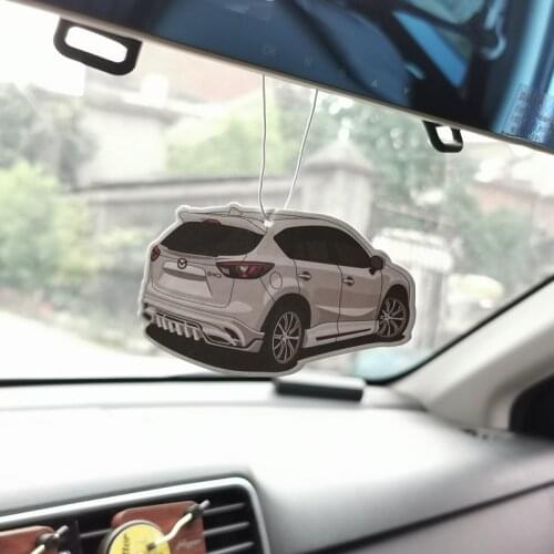 JDM Style Classic Racing Performance Car Decoration Anime Decor Car Rearview Mirror Pendant Air Freshener Solid Paper Decoration