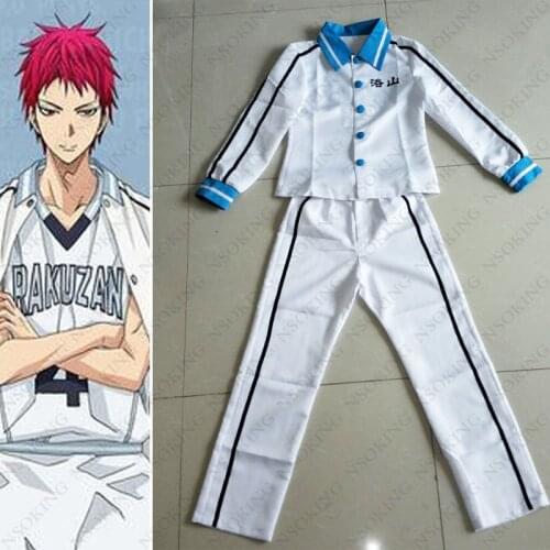Kurokos Basketball RAKUZAN School Uniform Kuroko no Basuke Akashi Seijuro Cosplay Costume Any Size