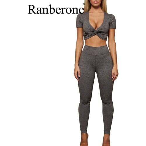 Yoga Sets Women Gym Clothes Sexy Cross Fitness Yoga Sports Suit Breathable Short Sleeved Shirt + Running Leggings Workout Set
