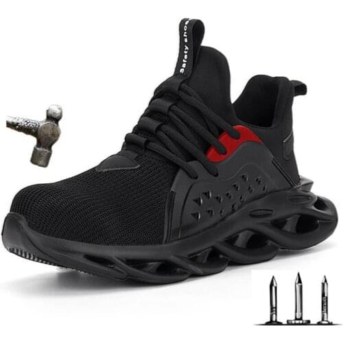 Steel Toe Cap Men Work Safety Shoes Women Boots Lightweight Breathable Outdoor Wearable Buffer Indestructible Sneakers