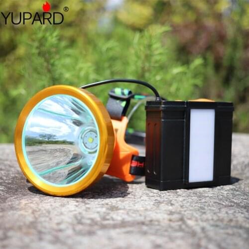 High power mine lamp Rechargeable LED Flashlight Spotlight Lantern Searchlight Handheld Portable Head lamp for Outdoor Camping