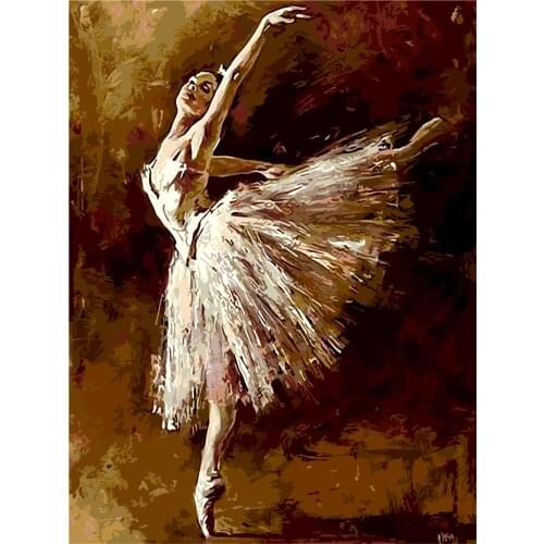 After Ballet Paint By Numbers Kits For Adult Diy Canvas Painting For Adults Beginner With Frame Picture Color By Numbers