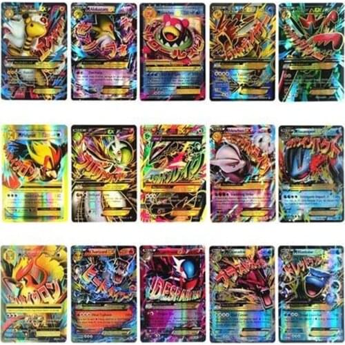 New English MEGA GX Tag Team Shining TAKARA TOMY Pokemon EX Cards English Game Battle Carte Trading Cards Game Children Toy