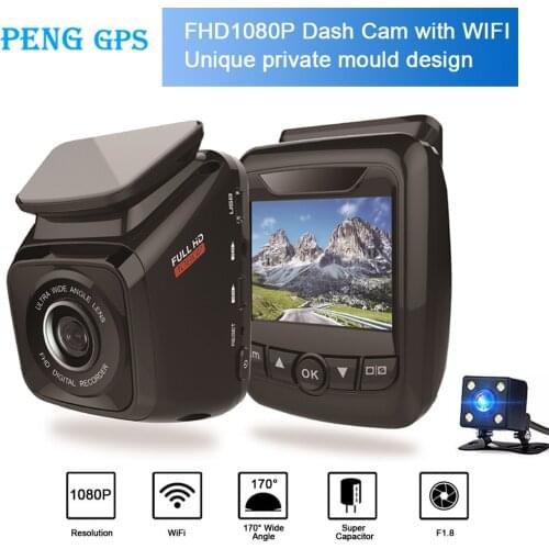 2019 New Mini Car DVR Camera Wifi Dashcam Full HD 1080P Video Registrator Recorder G-sensor Night Vision Dash CamAuto Recorder
