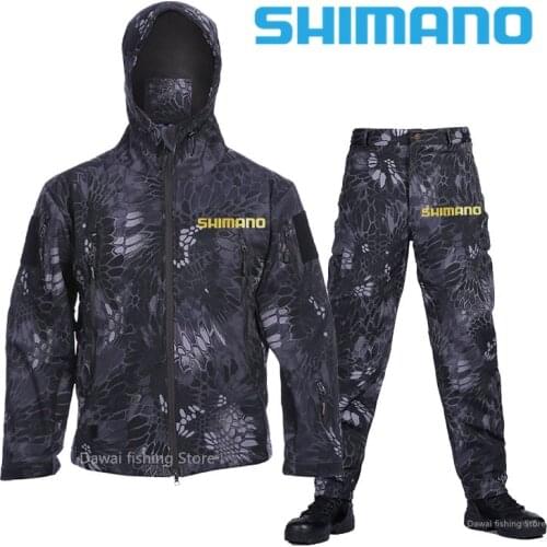 New SHIMANO Outdoor Waterproof Fishing Suit Hunting Windbreaker Ski Coat Hiking Rain Camping Fishing Jacket Clothing Men&Women