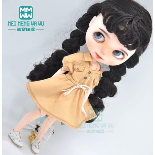 Blyth doll Clothes fashion drawstring dress for Blyth Azone OB23 OB24 1/6 doll accessories