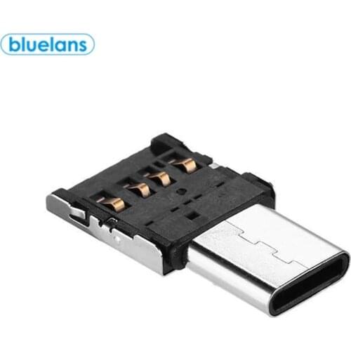 Portable Mini Type-C to USB Converter OTG Adapter U Disk Reader Adapter for PC Laptop Mobile Phones Accessories