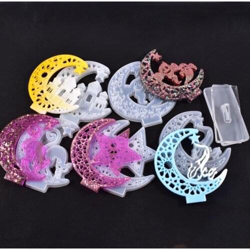 DIY Crystal Silicone Mold Castle Ghost Display Board Table Decoration Handmade Mold For Resin Casting UV Epoxy Molds Jewelry