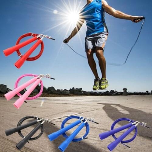 3m Adjustable Speed Jump Rope Bearing Steel Wire Skipping Rope for Gym Fitness MMA Boxing Training High Quality and Brand New