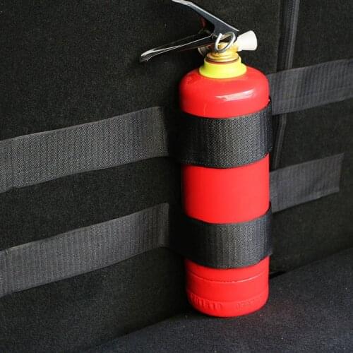 Car Trunk Storage Bag Magic Tapes Fire Extinguisher Bandage Fixed Stickers Straps for Ford Kia Peugeot