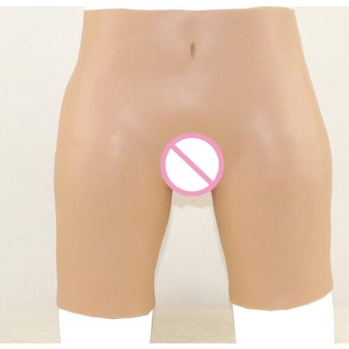 Crossdresser Shemale Fake Vagina Panty Vagina/Anus Double Channel Penetrable Silicone Vagina Transformation Panties