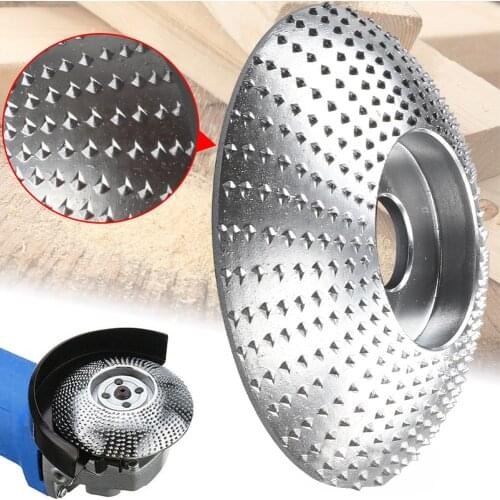 Tungsten Carbide Wood Angle Grinding Wheel Sanding Disc Carving Rotary Tool 16mm Bore Shaping Sanding Carving Rotary Tool