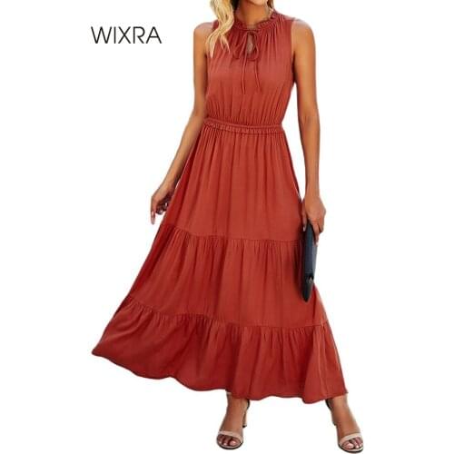 Летние платья без рукавов Wixra China At AliExpress