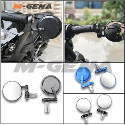 2pcs 7/8" 22mm Motorcycle Mirrors Bar End Rear View Motor Handlebar End Mirror Cafe Racer Motorcycle Mirrors