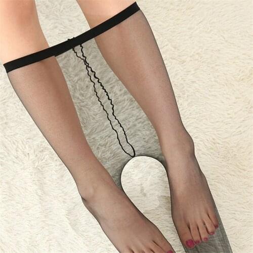 Womens 0 Deniers lingerie Tights High Waist Glitter Pantyhose Ladies Transparent Closed Crotch Legs collants femme 0820