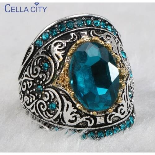 Cellacity Luxury Design Sapphire Ring for Women Silver 925 Jewelry Gemstones Trendy Engagement Party Female Accessory Wholesale