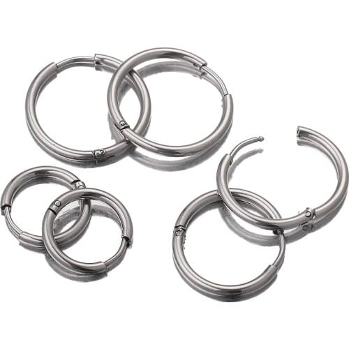 2pcs Stainless Steel Back Clips Ear Hooks Earrings for Components DIY Earring Jewelry Findings Supplies Wholesale Bulk Clasps