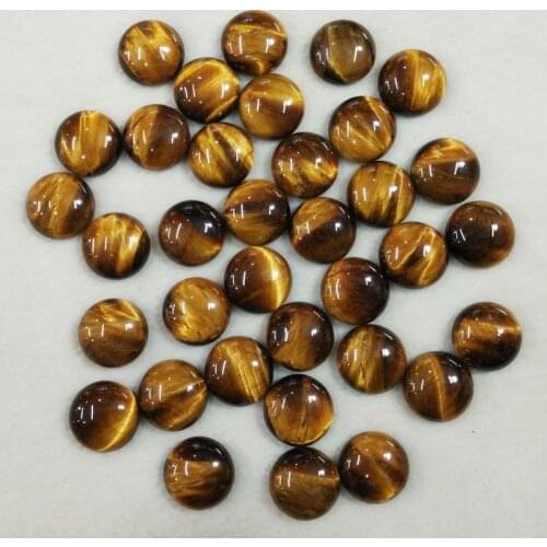 2017 fashion top quality natural tiger eye stone round shape cabochon 16mm beads for jewelry making 50pcs/lot Wholesale free