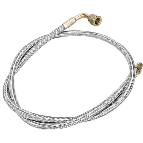 36in Braided Steel Turbo Charge 1/8 Npt Oil Feed Line Fit for T3 T3/T4 T4 T70