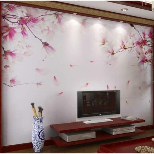 3D Embossed Cherry Blossom flower Photo Mural floral Wallpaper Wall Art Mural for Living Room Restaurant Cafe Murals Sakura