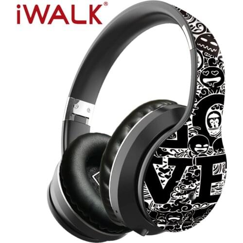 TWS Wireless Headphones ANC Bluetooth 5.0 Stereo Support Memory Card Insert Card Earphones Youth Graffiti Skateboard Earphone