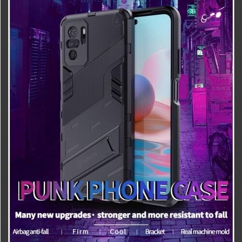 Phone Cover Redmi Note 10 4G Case Redmi Note 10S Cool Bumper Hard Back Panel Phone Holder Shell for Redmi Note 10 5G Fundas