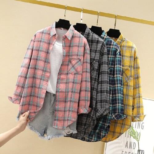 Dasswei Women's Plaid Shirts
