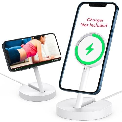 MagSafe Wireless Charger For iPhone 12 Pro Max 12 mini 12 Pro Mobile Phone Charging Holder Foldable Anti-slip Desktop Stand