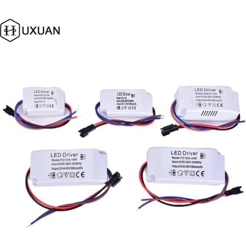 LED Constant Current Driver 90-265V 1-3W 4-7W 8-12W 13-18W 18-24W Power Supply Output 240mA External Drive For LED Downlight