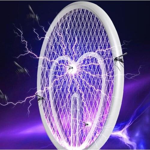 Electric Mosquito Killer Lamp 1200mAh Electric Bug Zapper 2 IN 1 USB Rechargeable Summer Fly Swatter Mosquito Trap Flies Insect