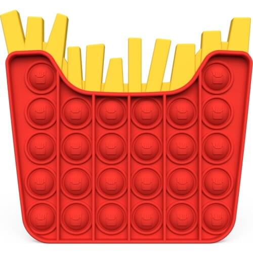 Fitget Toys French Fries Shape Game for Adult Kid Bubble Fidget Sensory Toy Autism Special Needs Stress Reliever Figet Speelgoed