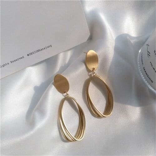 Personality geometric wild earrings metal jewelry alloy earrings trend earrings alibaba express free shipping no minimum order