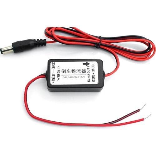 Car Rear View Rectifier 12V DC Power Relay Capacitor Filter Connector for Backup Auto Car Camera Filter