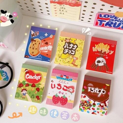 Cartoon Creative Cute Girl Heart Memo Pad Notepad Signature Student Convenience Stickers Stationery Cute Sticky Notes