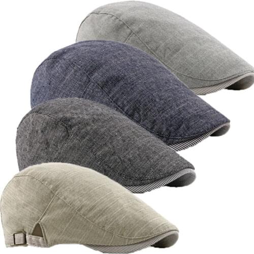 Mens Ivy Hat Cotton Newsboy Gatsby Cap Golf Driving Flat Cabbie Beret Hat Hot