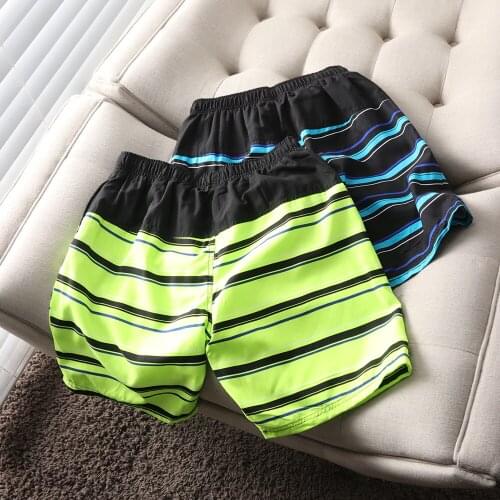 Mesh lining stripe seaside beach shorts blue orange green summer holiday traff-style men 2021 sheiner male shorts