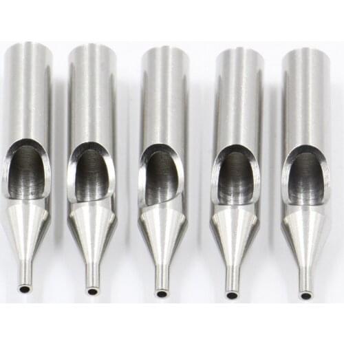 5pcs 3R 5R 7R 9R 11R Stainless Steel Tattoo Tip Kits Round Tattoo Tips Set for Tattoo Machine Tattoo Needles supplies