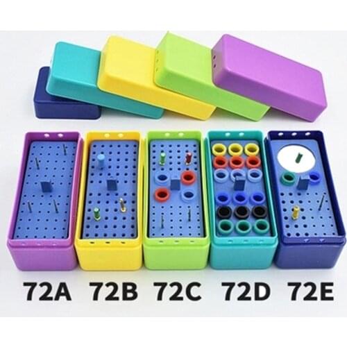Dental Sterilize Plastic 72 holes endo box endodontic box autoclavable box