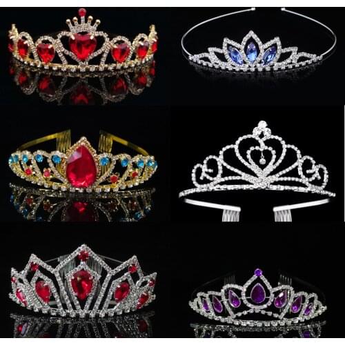 Princess girl tiara bride bridesmaid stage walk birthday present crown