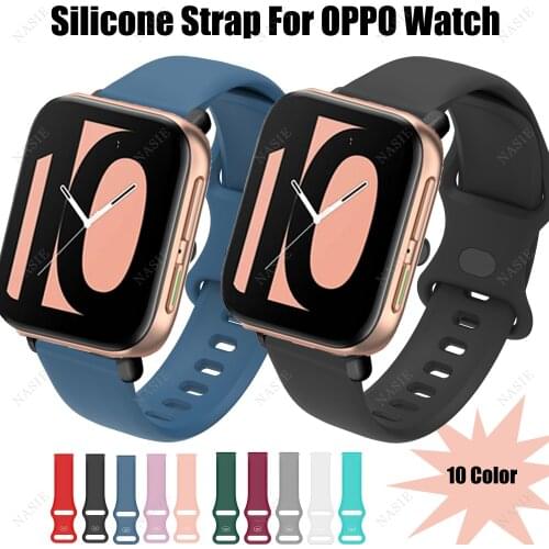 Silicone Strap For OPPO Watch Sport Classic Replacement Silicone Watchband For oppo 41mm 46mm Watch correa