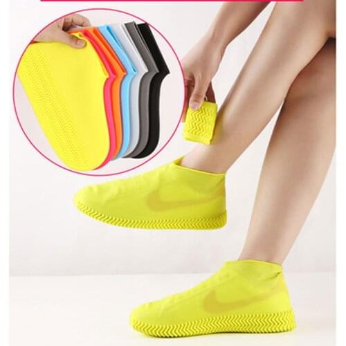 Waterproof Shoe Cover Silicone Material Unisex Shoes Protectors Rain Boots for Indoor Outdoor Rainy Days Reusable Boots S M L