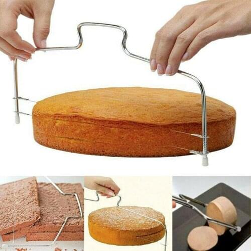 1Pc Cake Leveller Layer Cutter Wire Adjustable Cake Cutter Leveler Cake Slicer for Wedding Birthday Layer Cakes