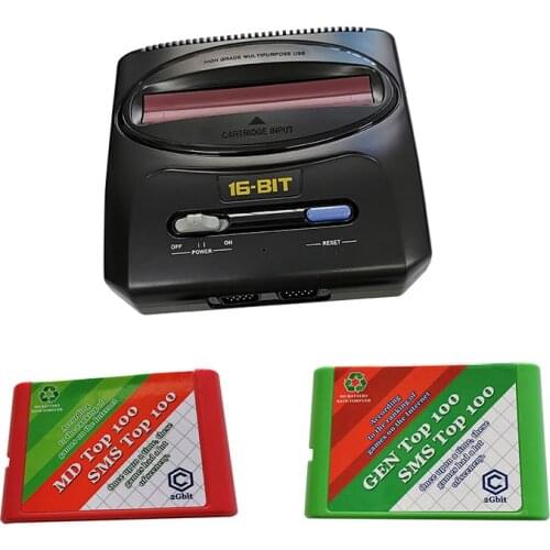 16 Bit 100-in-1 Genesis Megadrive Catridge &100 in 1 Master System Game Cartridge For Sega MD Mega Drive Genesis